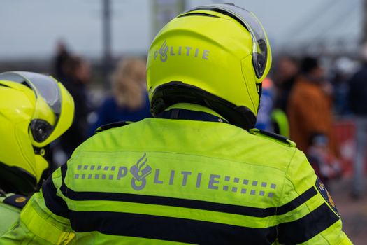 Politie ter plaatse bij een incident